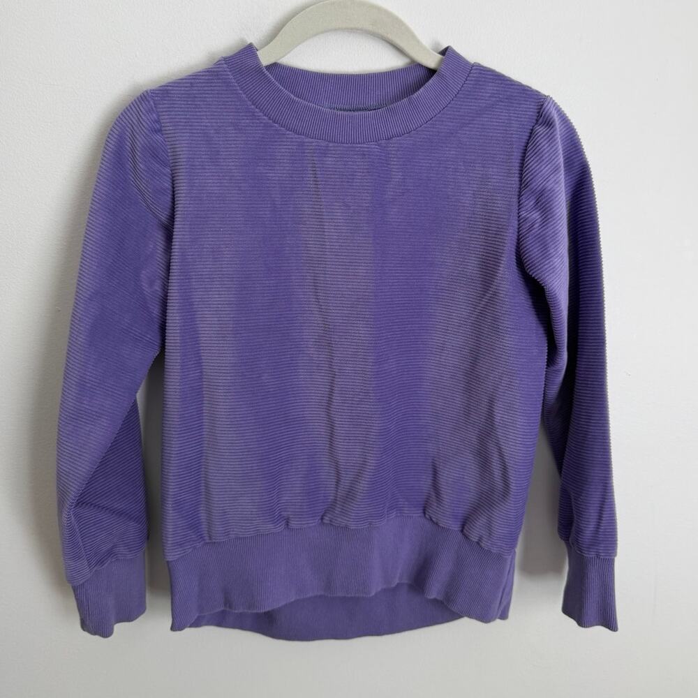 Eyelet & Ivy Ribbed Purple sweatshirt size 10